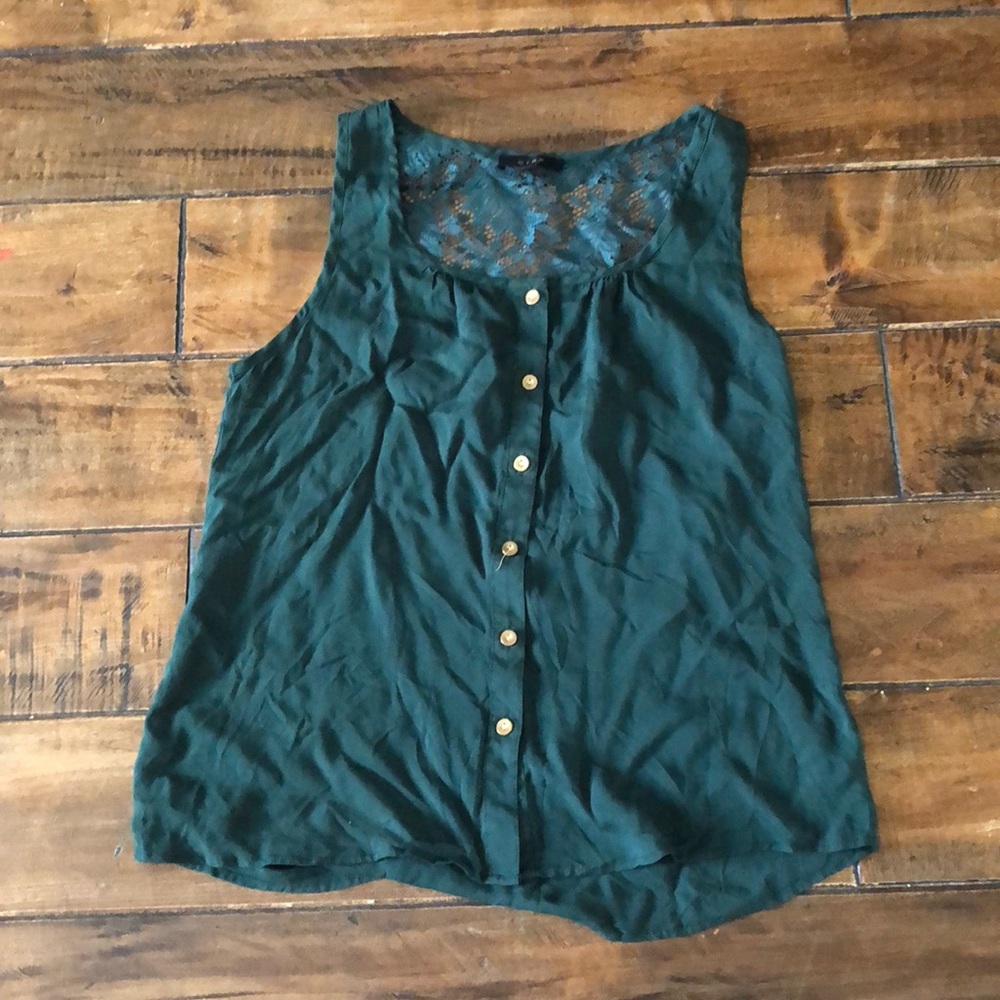 Forest Green Blouse